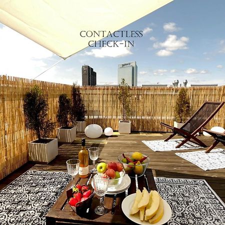 City Center Flat W Roof Top Terrace & Free Parking 奥斯陆 外观 照片
