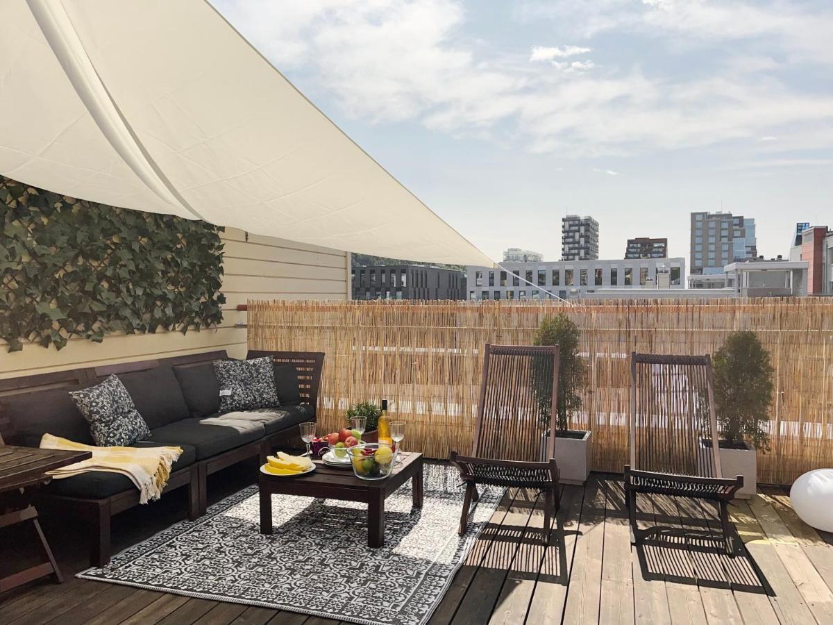 City Center Flat W Roof Top Terrace & Free Parking 奥斯陆 外观 照片